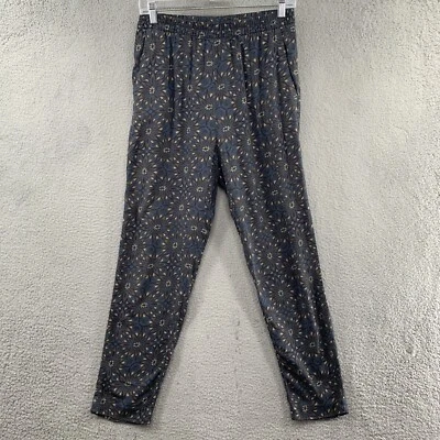 Pantalones para mujer H&M verde floral preppy pierna recta tiro alto bolsillos 6 Foto 1 de 4