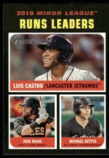 2020 Topps Heritage Minor League Michael Gettys/Jose Rojas/Luis Castro El Paso