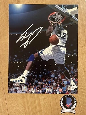 Shaquille SHAQ O'Neal Signed ORLANDO MAGIC 11x14 Photo Beckett Witness COA - Image 1 of 4