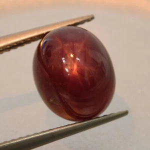 7.75 Cts 8 MM 6 Rays Red Star Ruby Cabochon Natural Loose Gemstone Africa - Picture 1 of 3