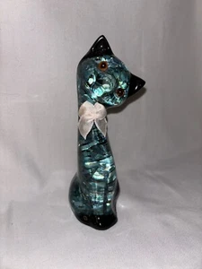 Original Paua Muscheln Katzenfigur von Ariki Neuseeland - Bild 1 von 4