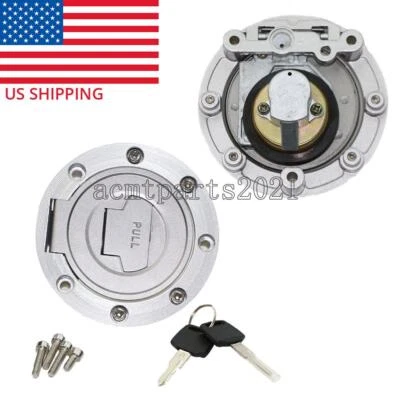 Fuel Gas Cap Cover Lock W/ Keys For Yamaha YZF R1 1998-2017 R6 1999-2016 Foto 1 de 4