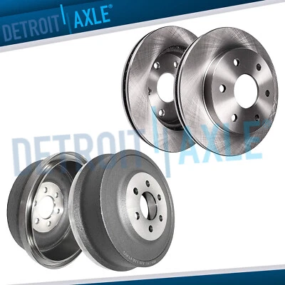 Rotores de freio dianteiro 11" tambores de freio traseiro para 2000 2001 2002 Dodge Dakota Durango - Imagem 1 de 4