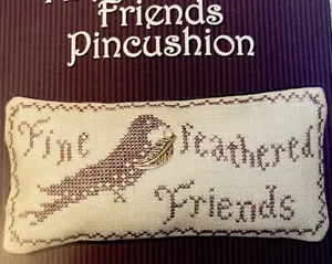 Charland Designs Fine Feathered Friends Pincushion Chart W/ Silver Charm NEW! - Picture 1 of 5