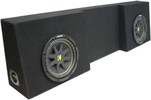 Kicker 43C104 10" Sub & TRUCK572X10 Custom Dual 10" Truck Box w/ Console - Picture 1 of 5