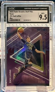 2022 Panini Chronicles Draft Picks Recon Blue /99 ZACH LaVINE #25 CGC9.5 UCLA - Picture 1 of 2