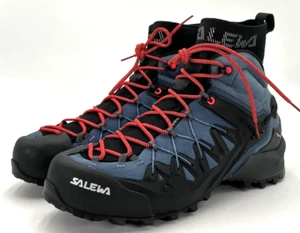 SALEWA Wildfire Edge Mid GTX Women's Size 10.5 Blue Hiking Shoes NIB - Picture 1 of 10