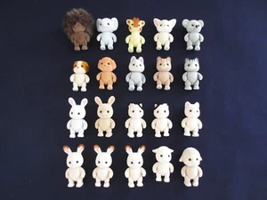 Sylvanian Families 20 Baby Figures Giraffe Fennec Cat Calico Critters JUNK RARE - Picture 1 of 12