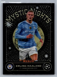 2024 Topps Merlin Mystic Nights Insert Erling Haaland No. MN-14! - Picture 1 of 2