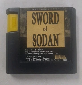 Cartucho auténtico Sword of Sodan (Sega Genesis) solamente - limpio y probado - Imagen 1 de 4