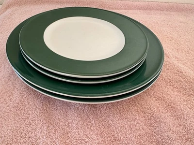 Dibbern solid color Fb. Dunkelgrün, 2 Dessertteller, 2 Speiseteller - Bild 1 von 4