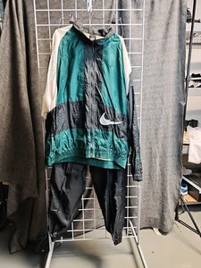 Vintage Nike 90s Track Windbreaker Suit Set XL Jacket Pant RARE! - Picture 1 of 8
