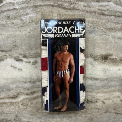 Nuevo paquete de 3 calzoncillos de tiro bajo vintage Jordache para hombre ropa interior Foto 1 de 2