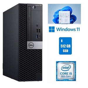 Dell OptiPlex 7060 Computer Core i5 8th Gen 32GB RAM 512GB SSD Wi-Fi Windows 11 - Picture 1 of 7