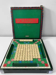 Vintage Scrabble Deluxe Edition Spear’s Games 1988 Family Board Game Incomplete - Picture 1 of 10