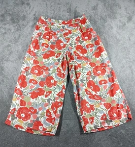 Seasalt Cornwall Trousers UK 14 Floral Peaceful Haven Culottes Wide Leg  - Picture 1 of 13