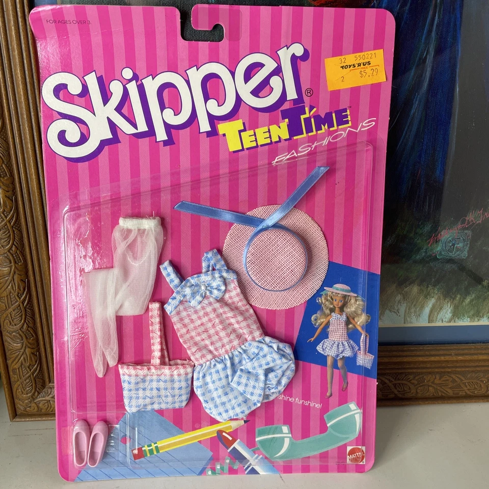 Barbie Skipper Teen Time Fashion Dress #2640 Mattel 1988 Vintage