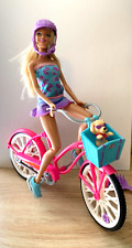Barbie Glam Bike with Puppy 2009 Used Very Good