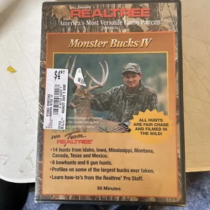 BILL JORDAN'S REALTREE® ~ 'Monster Bucks IV' (DVD-1996) NEW - Imagen 1 de 2