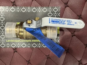 Nibco 3/4" Bronze Pro Press Full Port Ball Valve with Waste Drain Press x Press - Picture 1 of 10