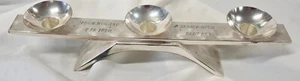 British Army white metal candelabra Senior NCO 7 Truck Transport gift - Picture 1 of 5