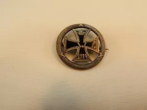 ✚ WW1 Deutsches Eisernes Kreuz Brosche Schmuck Abzeichen Pin US Veteran Nachlass Emaille (4039) - Bild 1 von 11