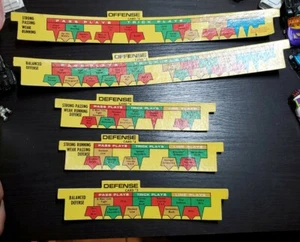 1972 ABC Monday Night Football Computerized Game Replacement Play Cards lot of 5 - Picture 1 of 4