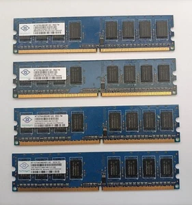 Nanya 4GB (4x1GB) DDR2 800MHz CL6 PC2 6400U Non-ECC Working 240-Pin Desktop RAM - Picture 1 of 5