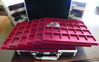 Coin Case S for 144 Coins IN Capsules With 6 Red Tableaux (360376)