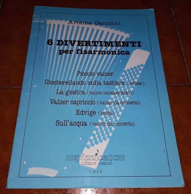 Aaron Gambini 6 Amusement Safari For Accordion Sheet Music Ed. Pizzicato 1986 - Image 1 of 1