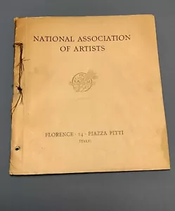 National Association of Artists ~ Paintings Catalog ITALIAN MODERN ART ~ 1932 - Picture 1 of 9