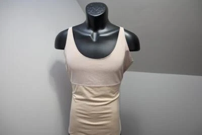 Spanx 压缩衬衫背心运动性能弹力棕褐色女式 2X 码 — 第 1/4 张图片