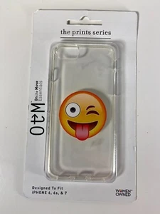 OtM-On The Move Essentials iPhone Case, Fits 6 Plus & 7 Plus, Smiley Face Emoji - Picture 1 of 2