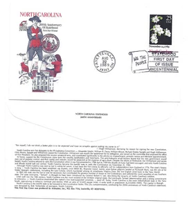 2347 North Carolina Statehood Bicentennial Artmaster FDC - Picture 1 of 1