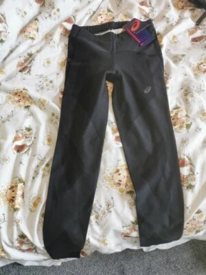 Asics Finish advantage 2 Running Tights Compression Leggings 8 Black XS Bnwt - Image 1 of 4