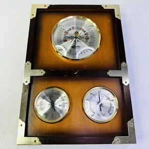 Vintage Semsi Precision Barometer Temperature and Hygrometer Gauges Japan RARE! - Picture 1 of 8