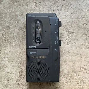 Sanyo TRC-520M Talkbook Micro Cassette Recorder Diktiergerät Tape UNGETESTET Tasche - Bild 1 von 6