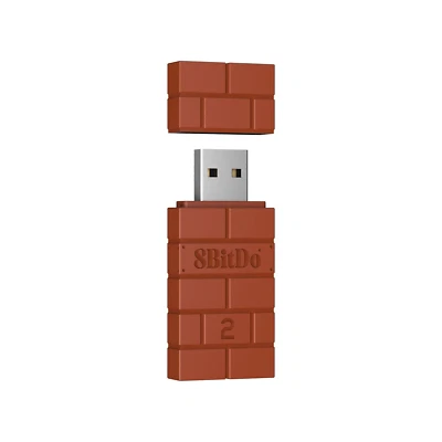 8Bitdo Wireless USB Adapter 2 for Switch/Switch 2, Windows PC, Mac & Raspberry P - Image 1 of 4