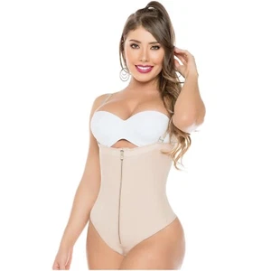 TANGA BRASILERA SIN TIRANTES FAJAS 0212 MOLDEDORA • Talla L • Beige - Imagen 1 de 3