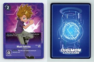 Matt Ishida #ST6-14 Rare Foil Digimon TCG - Picture 1 of 1