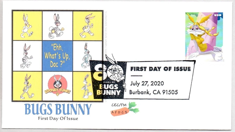#5498 BUGS BUNNY BRUNHILDE FIRST DAY OF ISSUE FDC, WARNER BROTHERS - Image 1 of 1