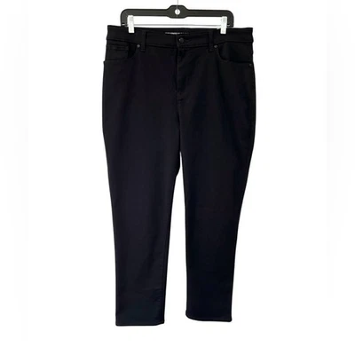 Pantalones de mezclilla para mujer Chico Perfect Stretch Girlfriend pierna ajustada al tobillo 2.5 14 negros nuevos con etiquetas Foto 1 de 4