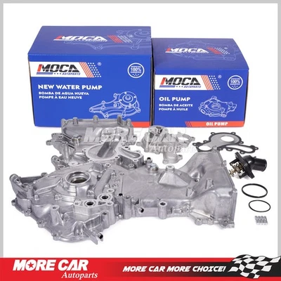 Oil Water Pump Thermostat for 08-21 Lexus LX570 Toyota Land Cruiser Tundra 5.7L Foto 1 de 4