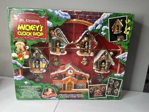 Vintage 1993 Mr Christmas Mickey's Clock Shop Animated Lights Sound 21 Songs - Bild 1 von 21