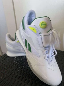 REEBOK LEGACY LIFTER 3 III FTWR WHITE/GLEN/GREEN/SOLAR - ACID YELLOW - Picture 1 of 10