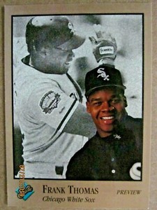 1992 STUDIO BASEBALL CARD #18 FRANK THOMAS PROMOTIONAL SAMPLE PREVIEW