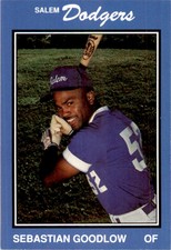 1989 Salem Dodgers Team Issue #13 Sebastian Goodlow