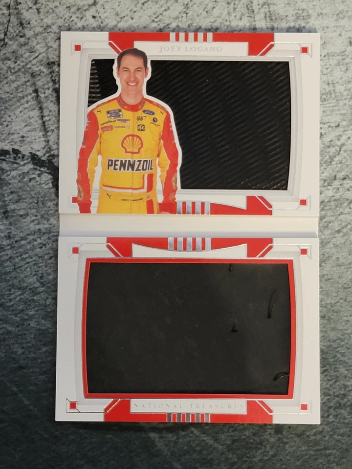 2020 Panini National Treasures JOEY LOGANO Used Tires Booklet # 08/25 🔥💥🔥💥 - Image 1 of 3