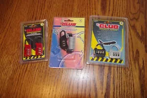 The CLUB Security Series Combination Lock lot of 3 Bicycle, tool box, luggage - Picture 1 of 5