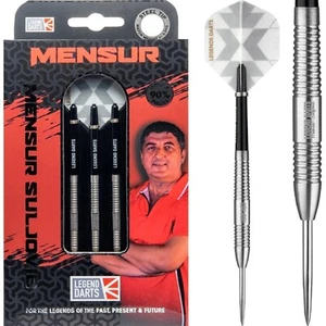 LEGEND DARTS MENSUR SULJOVIC 90% STEEL TIP TUNGSTEN DARTS SET 25g - Picture 1 of 3